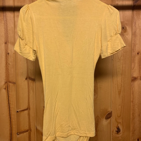 Yellow/Gold Top  V-Neck - Picture 3 of 3